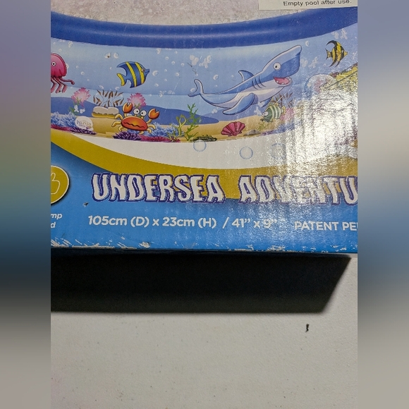 Kids inflatable Pool Bubble Tub 7446 Undersea Adventure - Picture 4 of 9